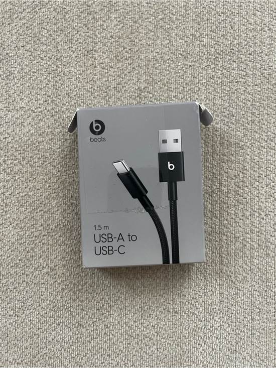 Beats by Dre Other - Beats USB-A to USB-C Woven Cable 5ft Bolt Black Braided Charging Cord New